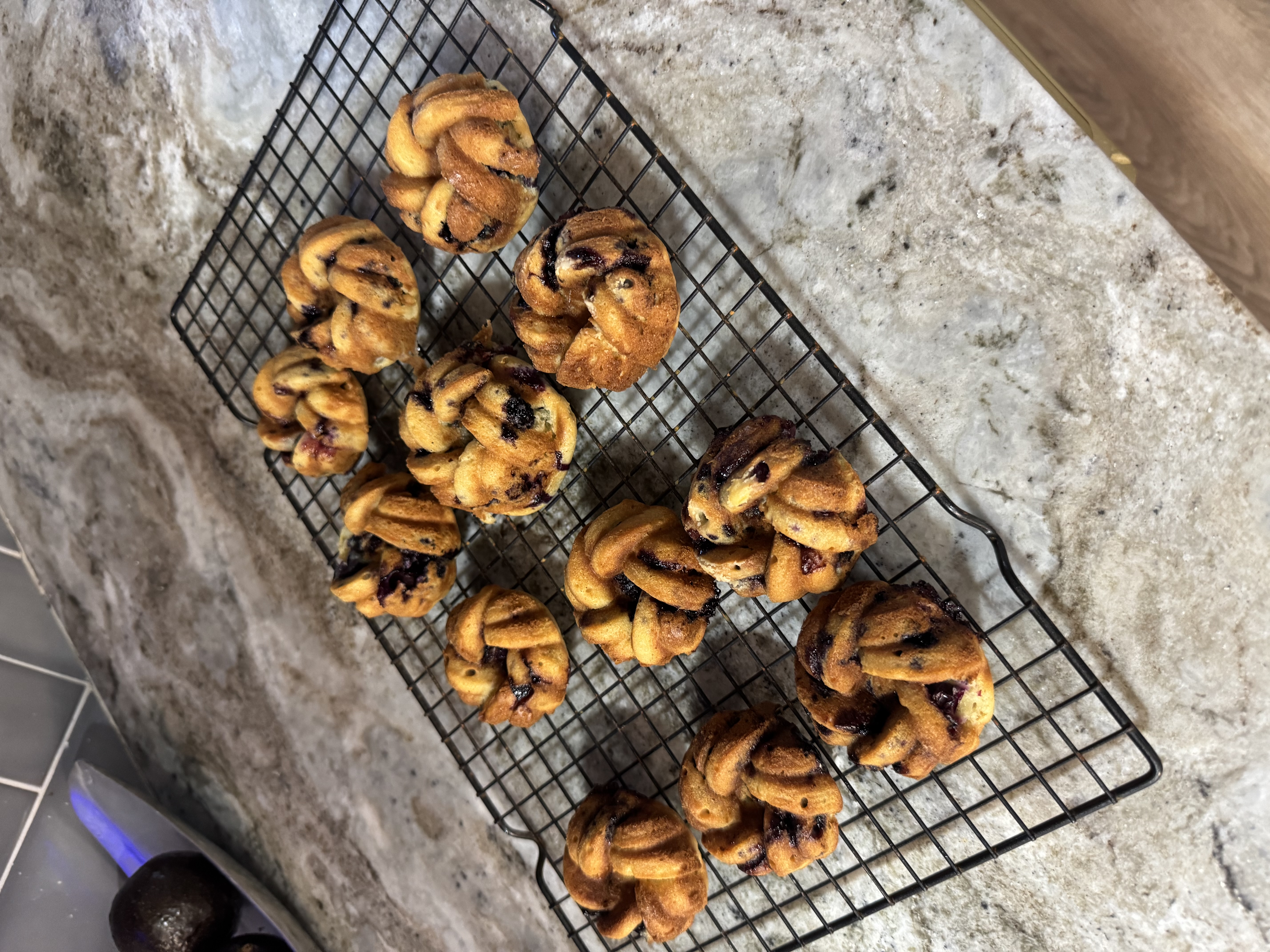 Blueberry Mini Bundt Muffins